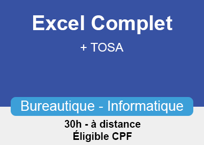 Excel – Complet + TOSA